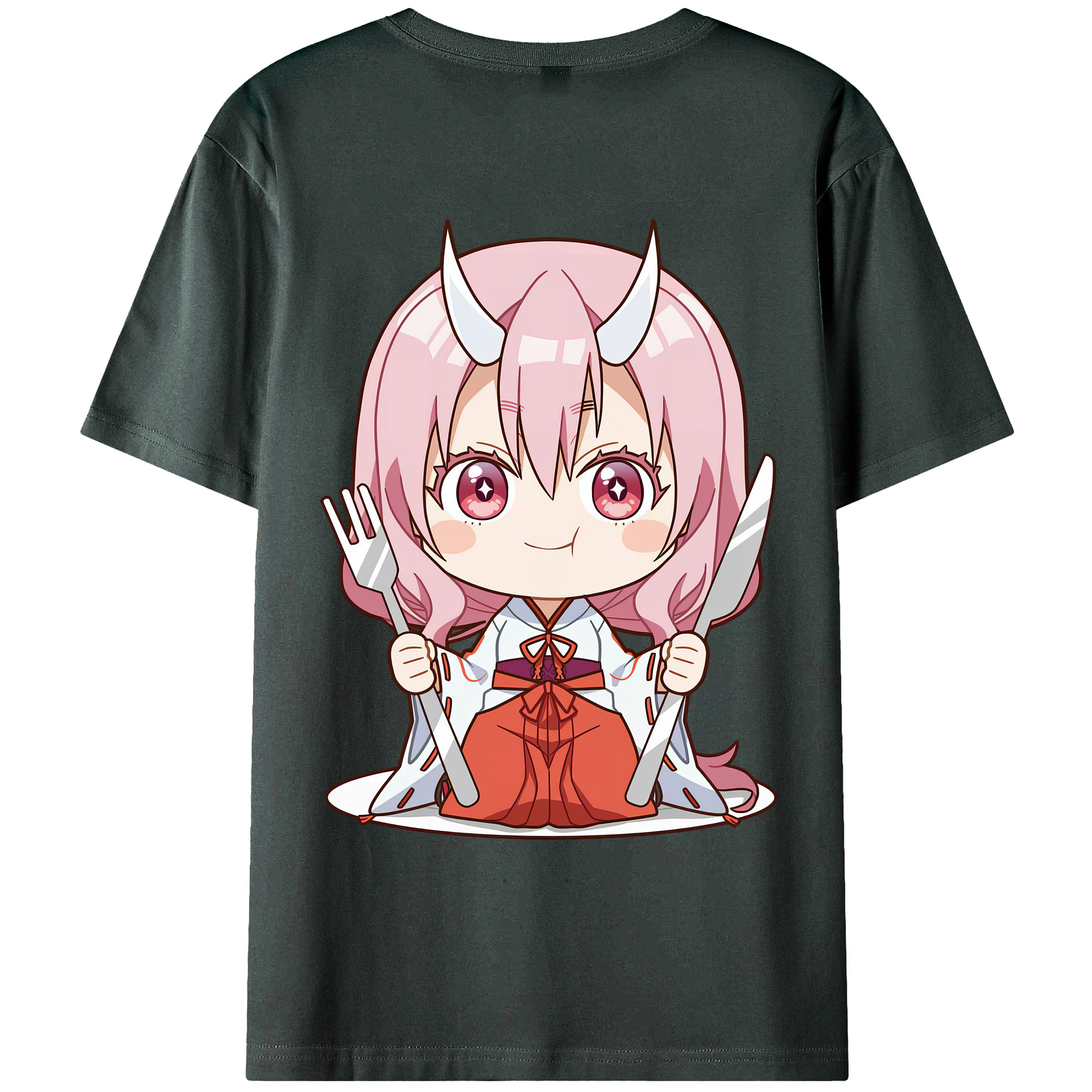 （画像用） 転スラ Regarding Reincarnated to Slime 綿100％ メンズ半袖Tシャツ（バックプリント） 通気性